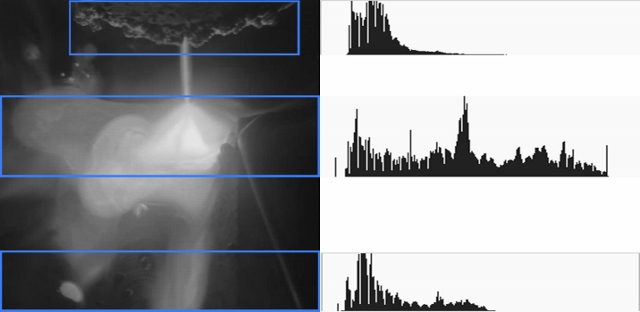 Variable Contrast Within MIG Weld Image