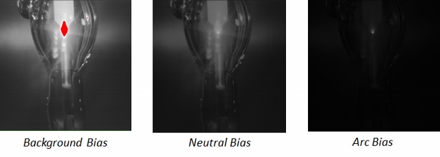 Image processing biases used to make Weld Camera images clearer