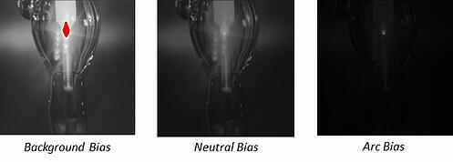 Image processing biases used to make Weld Camera images clearer