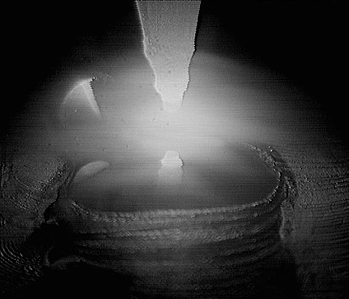 GRAW welding process shown in image from Weld Camera with High Dynamic Range imaging