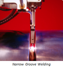 Remote weld monitoring of Narrow Groove Welding is necessary to achieve maximum weld process quality control.
