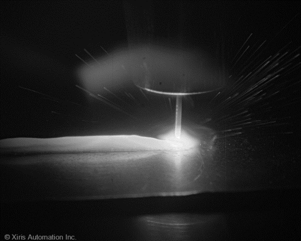 Figure 2 Thermal Image of a MIG Weld