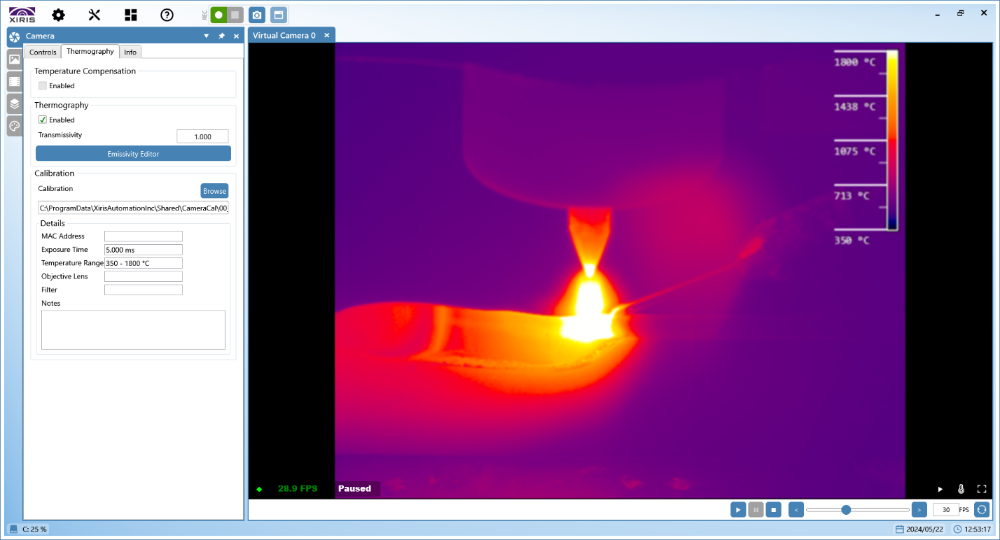 Figure 4  A Thermal Image Using a Color Thermal Map to Indicate Region of Temperature