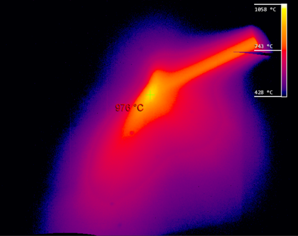 HVOF thermal image
