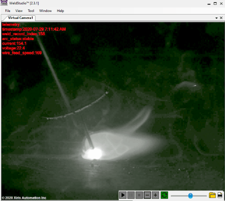 Welding Data Telemetry Embedded with Image Display