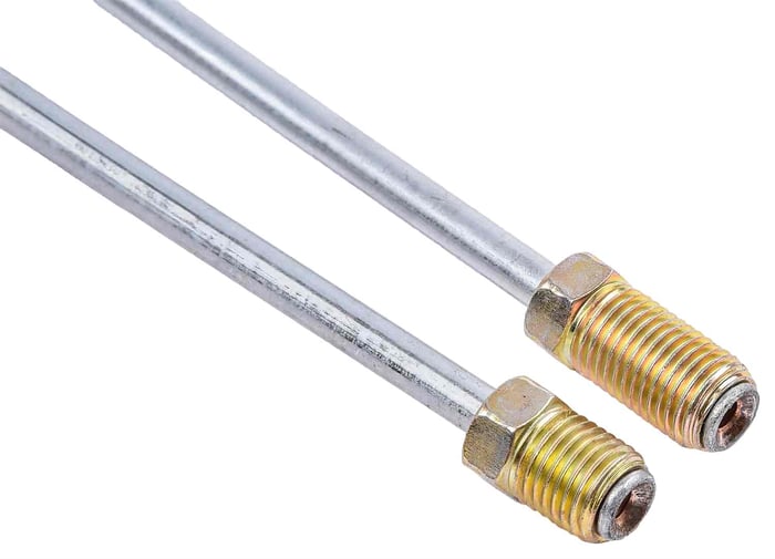 Stainless Brake Line Tubes with fittings - courtesy JEGS
