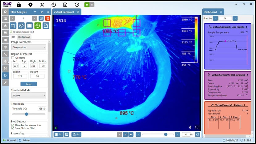 Welding Image of WAAM (GMAW) process showing melt pool and cooling bead